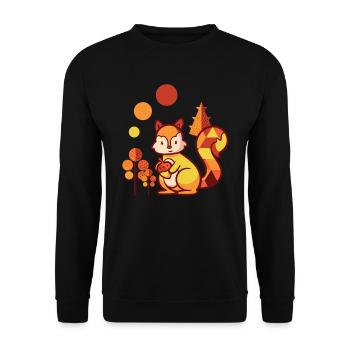 Squirrel - Unisex Sweatshirt - black - Front - Alina (178cm) & Michal (187cm)