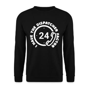 Centre d’opérations du centre de contrôle des appels d’urgence Lustig - Sweat-shirt Unisexe - noir - Devant - Alina (178cm) & Michal (187cm)