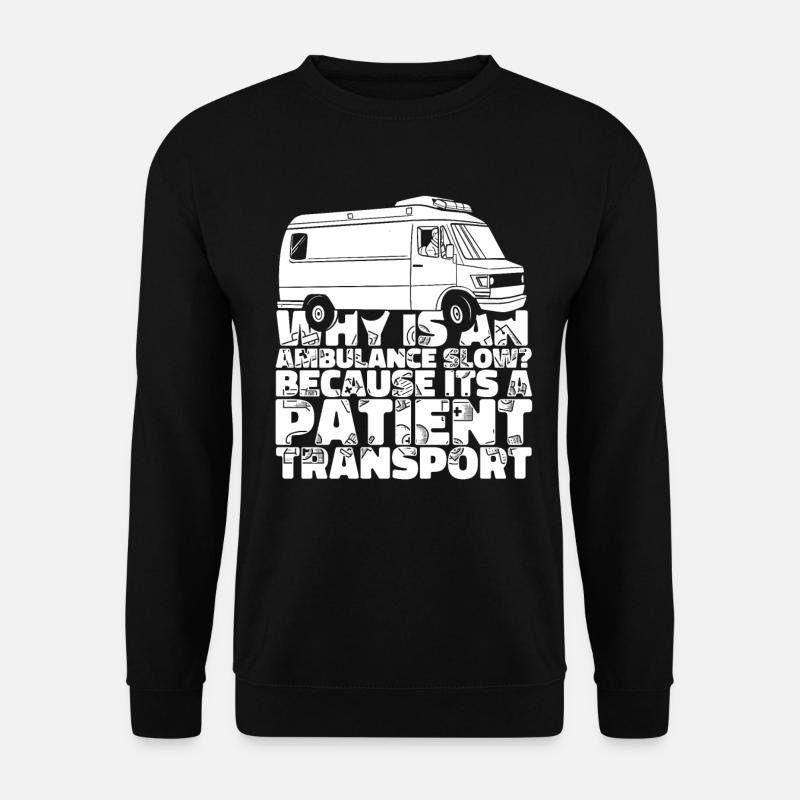 Notruf Leitstelle Einsatzzentrale Krankenwagen - Unisex Pullover - Schwarz