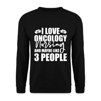 Nurse Cornet - Unisex Sweatshirt - black - Front - Alina (178cm) & Michal (187cm)