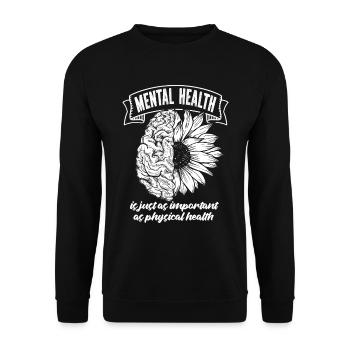 Psychologie Psychologe Sonnenblume - Unisex Pullover - Schwarz - Vorne - Alina (178cm) & Michal (187cm)