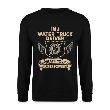 Truck Driver Trucker Truck Driver Funny - Unisex Sweatshirt - black - Front - Alina (178cm) & Michal (187cm)