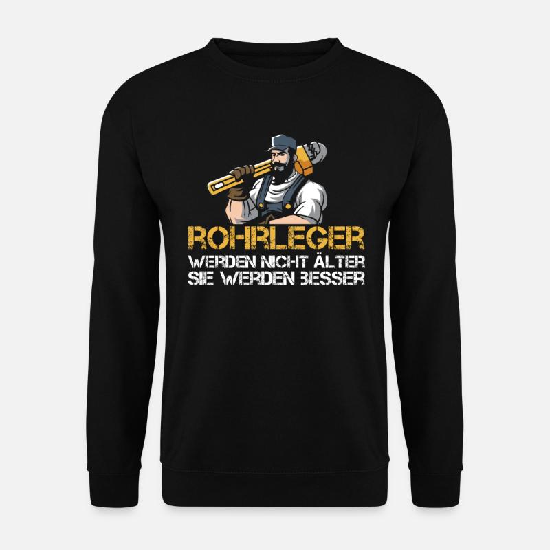 Rohrleitungsbauer Schlüssel - Unisex Pullover - Schwarz