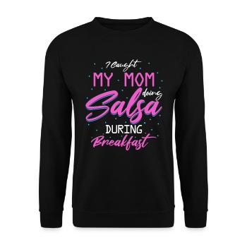 Maman Mère Drôle de Danse Mère - Sweat-shirt Unisexe - noir - Devant - Alina (178cm) & Michal (187cm)