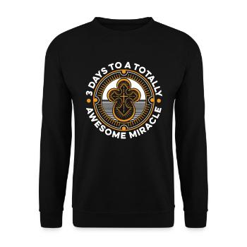 Christ Christianisme - Sweat-shirt Unisexe - noir - Devant - Alina (178cm) & Michal (187cm)
