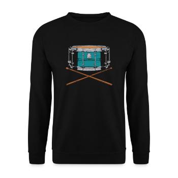 Spielmannszug Drums - Unisex Pullover - Schwarz - Vorne - Alina (178cm) & Michal (187cm)