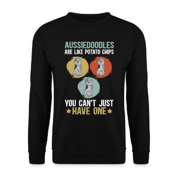 Aussiedoodle Dog Owner Cadeau pour chien - Sweat-shirt Unisexe - noir - Devant - Alina (178cm) & Michal (187cm)