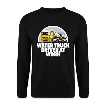 Chauffeur de camion Camionneur Travail de chauffeur de camion - Sweat-shirt Unisexe - noir - Devant - Alina (178cm) & Michal (187cm)