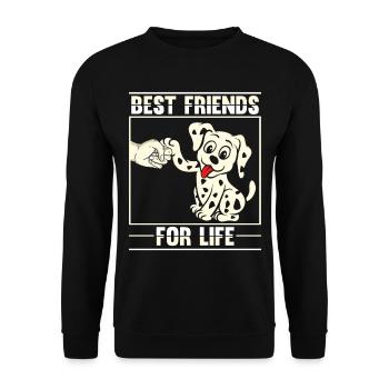Amis Dalmatian Dog Lovers Puppy - Sweat-shirt Unisexe - noir - Devant - Alina (178cm) & Michal (187cm)