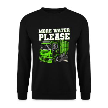 Lkw Fahrer Trucker Lastwagenfahrer Cool - Unisex Pullover - Schwarz - Vorne - Alina (178cm) & Michal (187cm)