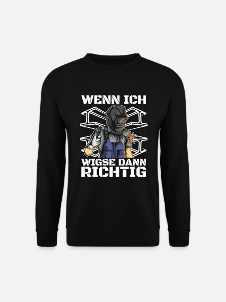 Schweißer Schlosser Schweier - Unisex Pullover - Schwarz