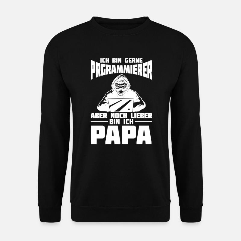 Entwickler Coder Programmierer Vater - Unisex Pullover - Schwarz