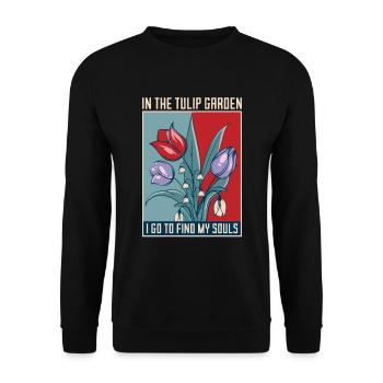 Tulipe Soul Tulipes - Sweat-shirt Unisexe - noir - Devant - Alina (178cm) & Michal (187cm)