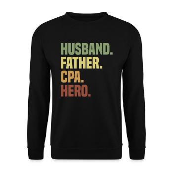 Cpa Accounting Exam Tax - Unisex Sweatshirt - black - Front - Alina (178cm) & Michal (187cm)