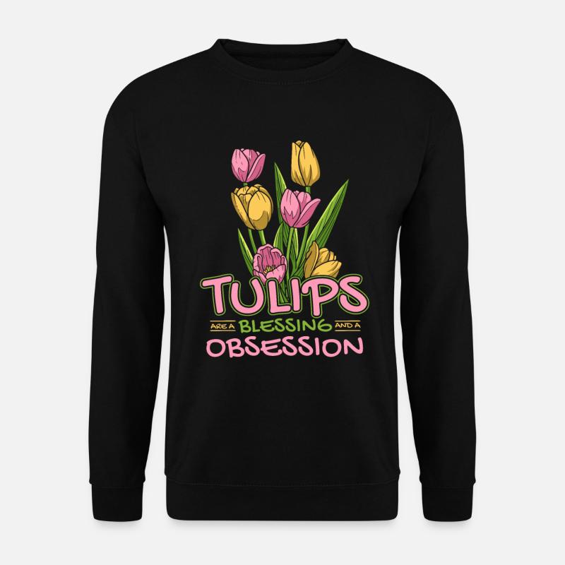 Tulips Blessing Tulips - Unisex Sweatshirt - black