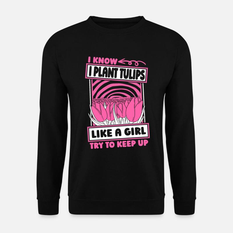 Tulpen - Unisex Pullover - Schwarz