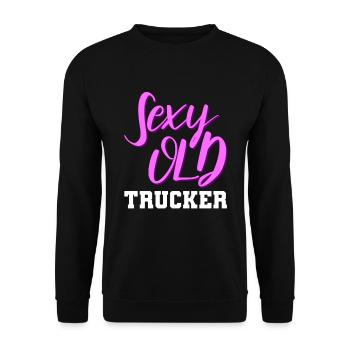 Truck Driver Trucker Truck Driver Sexy - Unisex Sweatshirt - black - Front - Alina (178cm) & Michal (187cm)