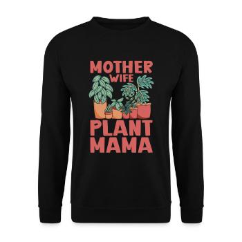 Hobbygärtner Garten Mutter Gärtnerische Mama - Unisex Pullover - Schwarz - Vorne - Alina (178cm) & Michal (187cm)