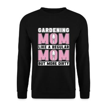 Hobbygärtner Garten Mutter Gärtnerische Mama - Unisex Pullover - Schwarz - Vorne - Alina (178cm) & Michal (187cm)