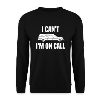 Undertaker Funeral Director - Unisex Sweatshirt - black - Front - Alina (178cm) & Michal (187cm)