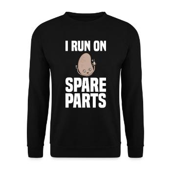 Nierentransplantation Organspender - Unisex Pullover - Schwarz - Vorne - Alina (178cm) & Michal (187cm)