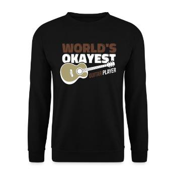 Guitariste Basse Musique Instrument de basse - Sweat-shirt Unisexe - noir - Devant - Alina (178cm) & Michal (187cm)