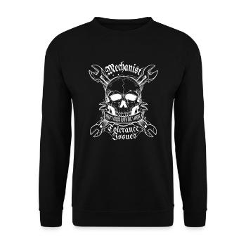 Problèmes de tolérance des mécaniciens du CNC - Sweat-shirt Unisexe - noir - Devant - Alina (178cm) & Michal (187cm)