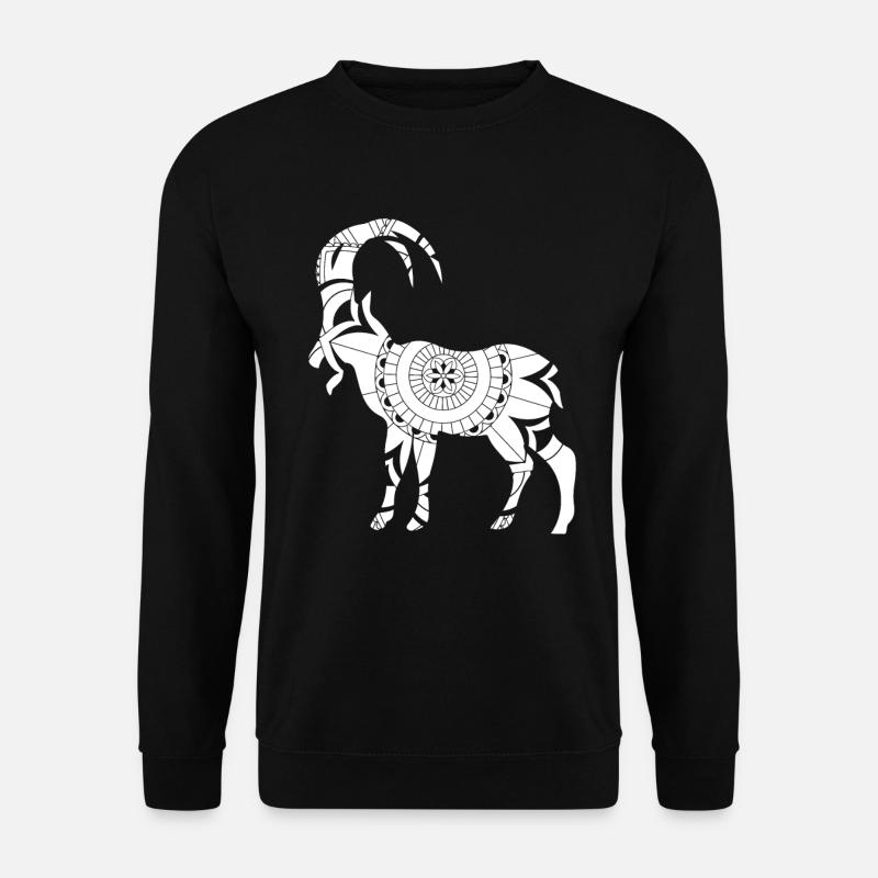 Sternzeichen Steinbock Symbol - Unisex Pullover - Schwarz