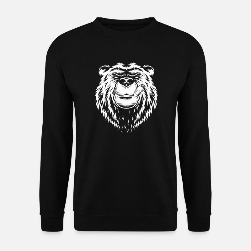 Cigar Bear - Unisex Sweatshirt - black