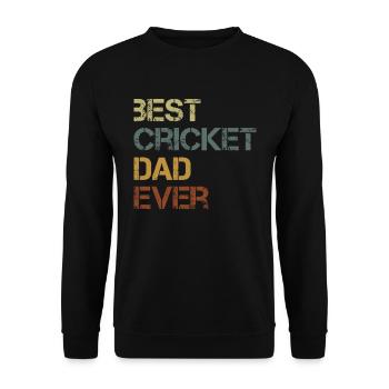 Cricket Spieler - Unisex Pullover - Schwarz - Vorne - Alina (178cm) & Michal (187cm)