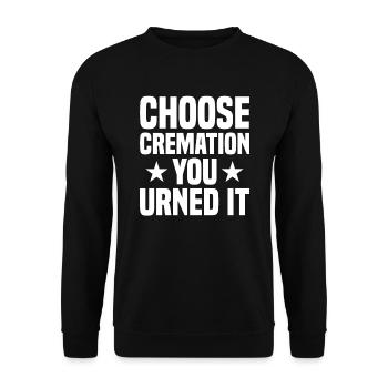 Croque-mort - Sweat-shirt Unisexe - noir - Devant - Alina (178cm) & Michal (187cm)
