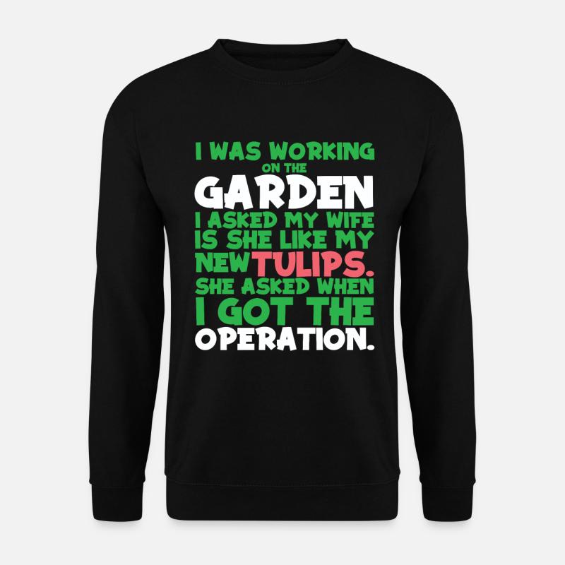 Tulpen Lustig Tulpen - Unisex Pullover - Schwarz