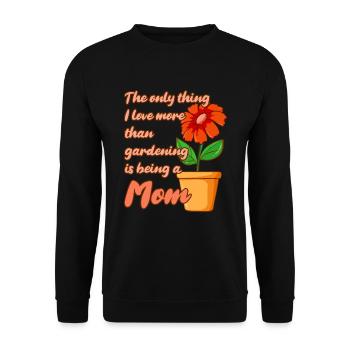 Hobbygärtner Garten Mutter Gärtnerische Mama - Unisex Pullover - Schwarz - Vorne - Alina (178cm) & Michal (187cm)