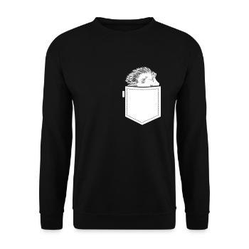 Porcupine bag - Unisex Sweatshirt - black - Front - Alina (178cm) & Michal (187cm)