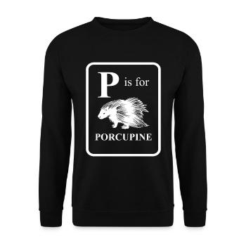 Porc-épic - Sweat-shirt Unisexe - noir - Devant - Alina (178cm) & Michal (187cm)