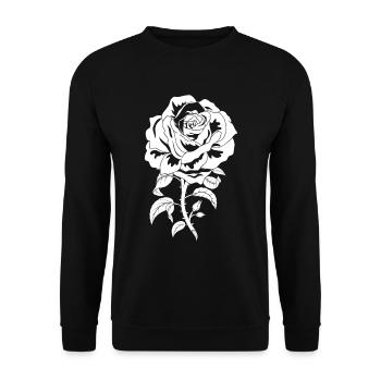 Roses - Unisex Sweatshirt - black - Front - Alina (178cm) & Michal (187cm)