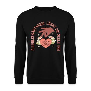 Hobby Gardener Garden Soul - Sweat-shirt Unisexe - noir - Devant - Alina (178cm) & Michal (187cm)