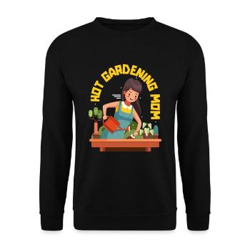 Hobbygärtner Garten Mutter Gärtnerische Mama - Unisex Pullover - Schwarz - Vorne - Alina (178cm) & Michal (187cm)