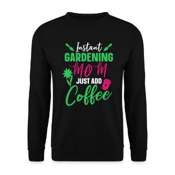 Hobbygärtner Garten Mutter Gärtnerische Mama - Unisex Pullover - Schwarz - Vorne - Alina (178cm) & Michal (187cm)