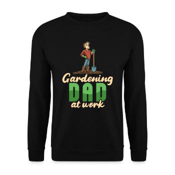 Hobby Gardener Garden Funny Gardening Father - Unisex Sweatshirt - black - Front - Alina (178cm) & Michal (187cm)