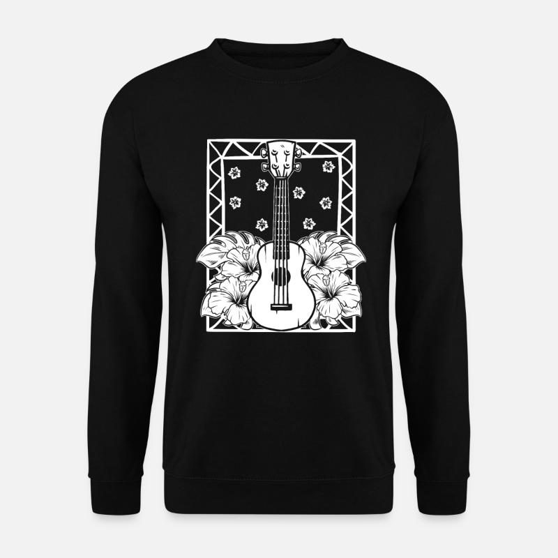 Ukulele Flowers - Unisex Sweatshirt - black