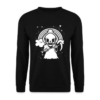 Gothic Sensemann - Unisex Pullover - Schwarz - Vorne - Alina (178cm) & Michal (187cm)