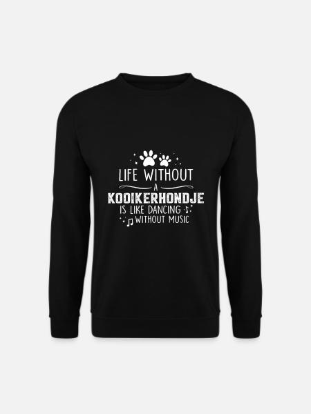 Life without kooikerhondje - Unisex Sweatshirt - black