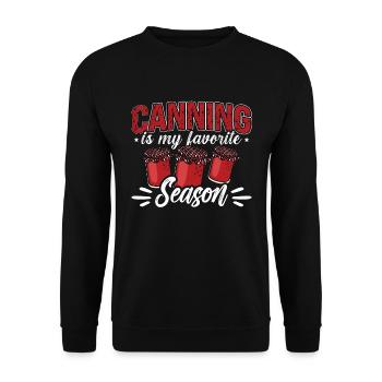 La mise en conserve est ma saison préférée Homesteader Canner - Sweat-shirt Unisexe - noir - Devant - Alina (178cm) & Michal (187cm)