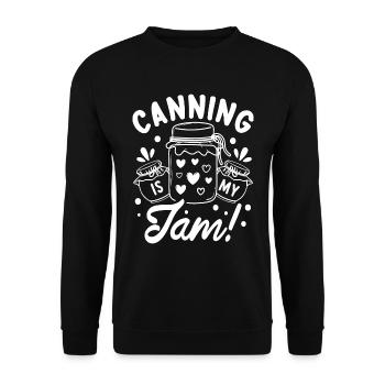 La mise en conserve est ma confiture Homesteader Conserve de préservation - Sweat-shirt Unisexe - noir - Devant - Alina (178cm) & Michal (187cm)