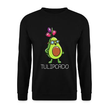 Tulips Avocado Tulips - Unisex Sweatshirt - black - Front - Alina (178cm) & Michal (187cm)