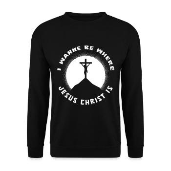 Christ Christentum - Unisex Pullover - Schwarz - Vorne - Alina (178cm) & Michal (187cm)