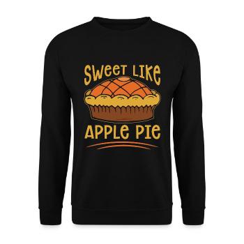 Apple Pie Sweet Like Apple Pie Cooking Pastries - Unisex Pullover - Schwarz - Vorne - Alina (178cm) & Michal (187cm)