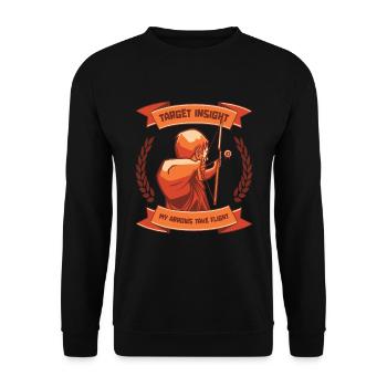 Tir à l’arc Archer de tir à l’arc - Sweat-shirt Unisexe - noir - Devant - Alina (178cm) & Michal (187cm)
