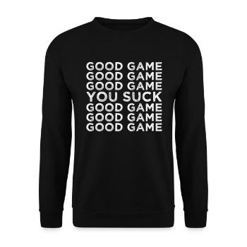 Basketball Tall Player Sports - Unisex Pullover - Schwarz - Vorne - Alina (178cm) & Michal (187cm)